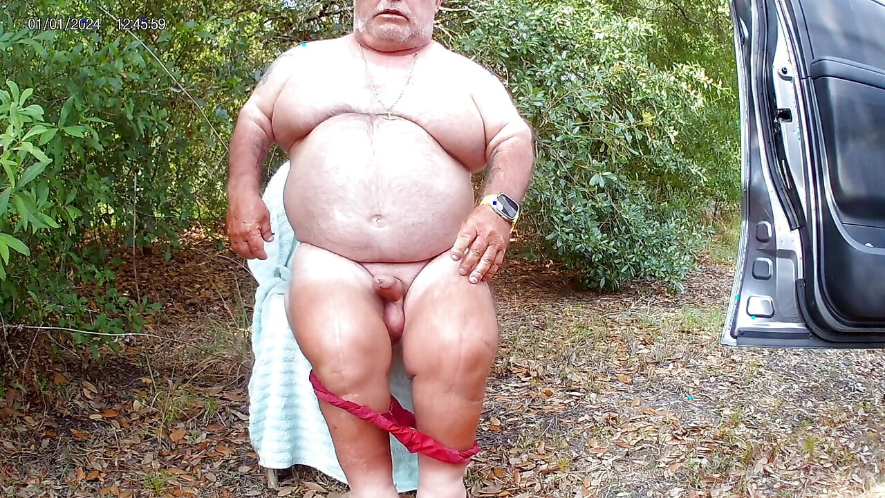 Mark Fletcher eating my cum again in the woods