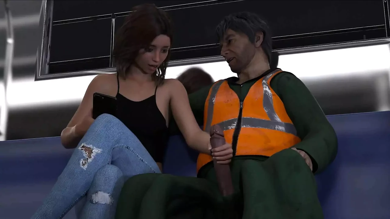 The East Block: Girl Jerks off Construction Worker in the Train and Sends Pics to Her Cuck Boyfriend - Episode 17