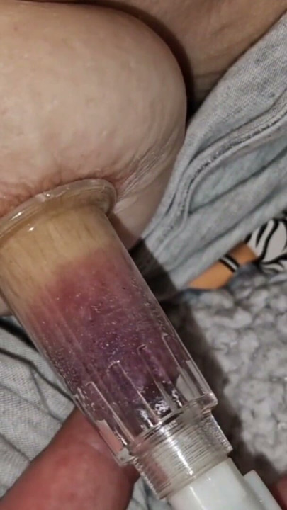 After fucking my mouth and pussy before going to bed, he brutally plays with my nipple | Clip 2