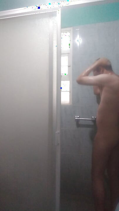 Me taking a shower