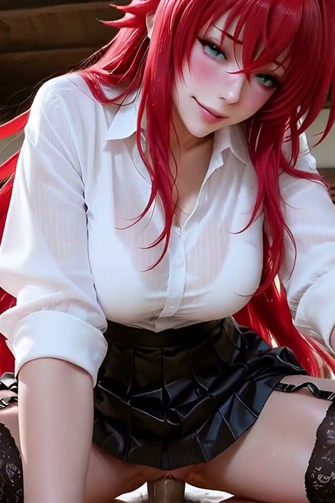 Rias Gremory în ciorapi și kimono până în versiunea AI a Dxd