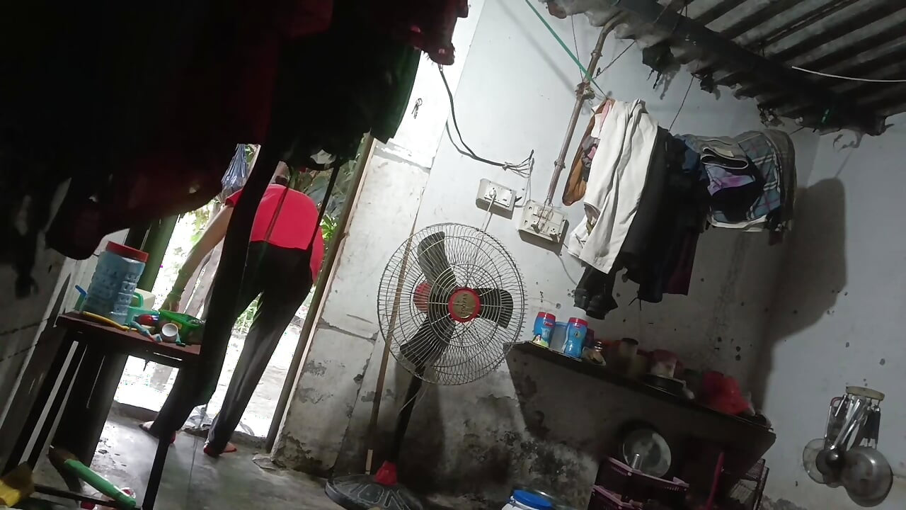 Stepsister's ass was hit when stepsister's husband went out of the house