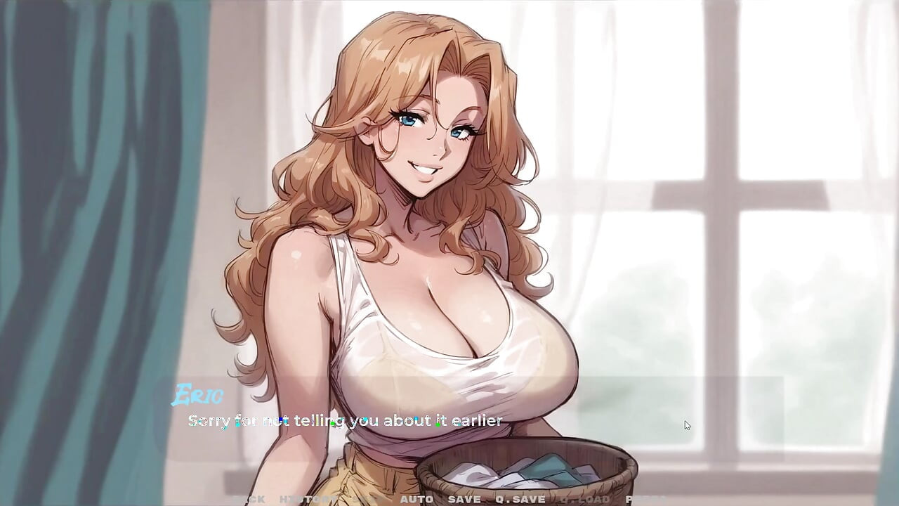 My New Girlfriend Taboo Hentai Game Ep.39 Naughty Laundry Fantasy with Step Mom!