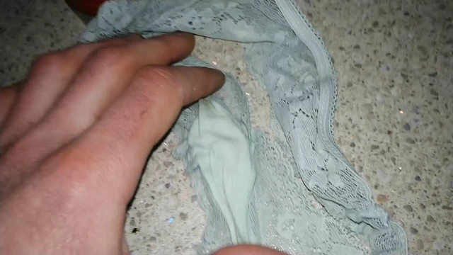 Tasting gf's dirty panties