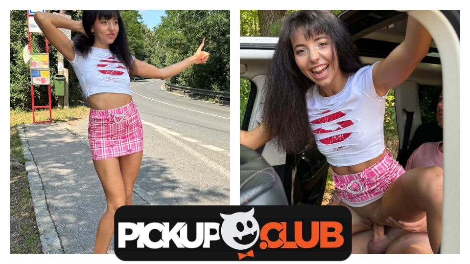 PICKUP CLUB - Naprdlená děvka Mitzi X v šíleném porno filmu