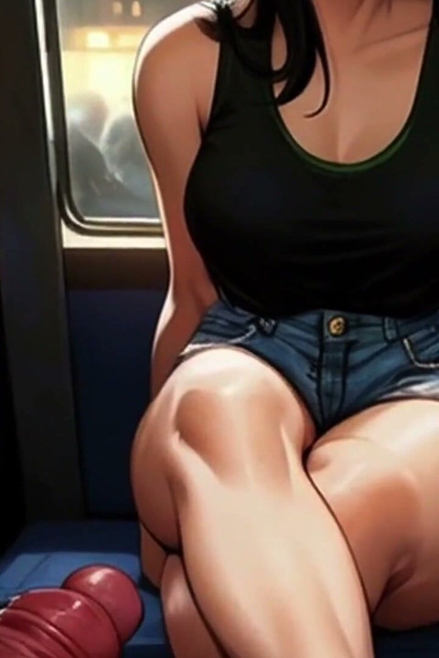 Lin's Friends Help Drain Your Cock on the Bus