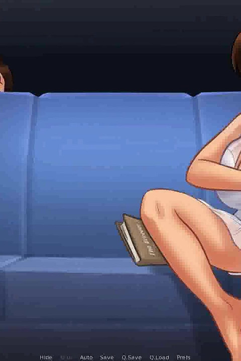 Summertime saga: horny MILF got caught masturbating on the sofa ep 152