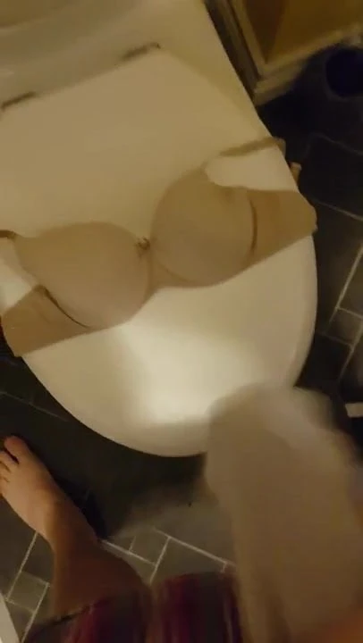 Cum on wifes bra