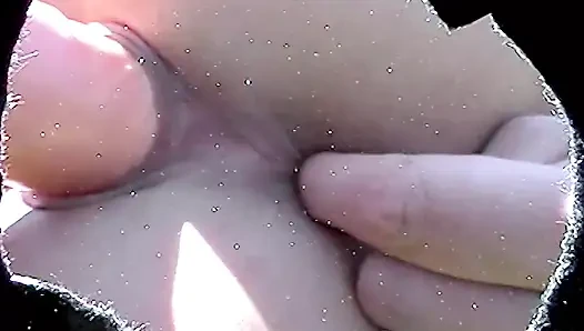 Mother Daughter Outdoor Anal Fuck with Dildo