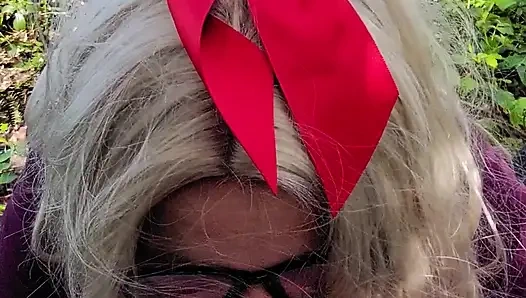 Blond bitch suck daddy's cuck