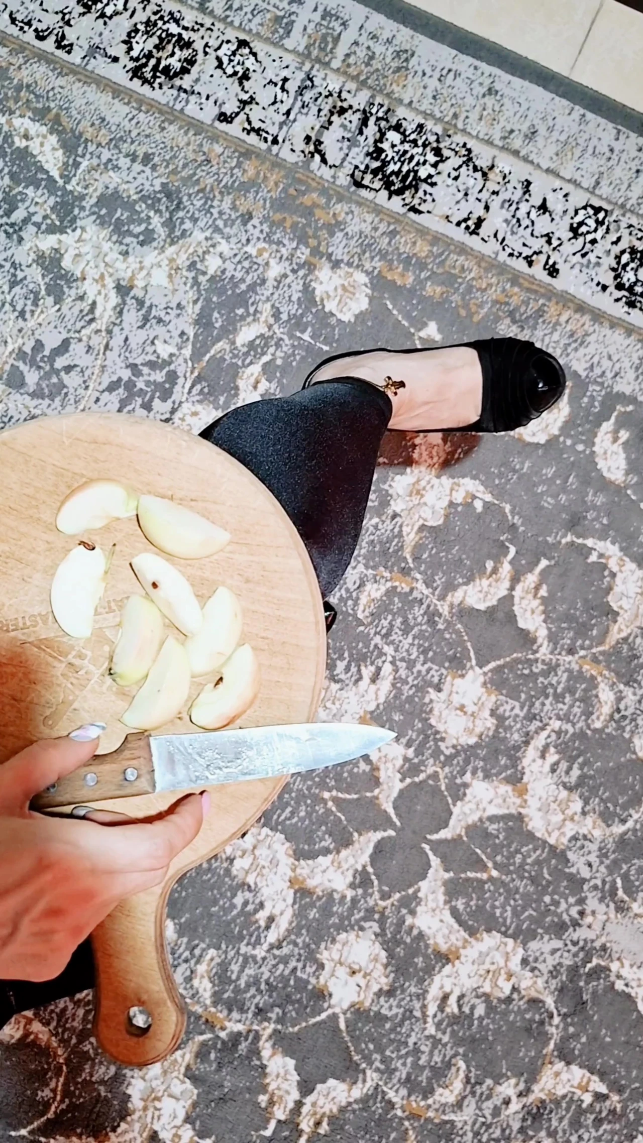 BDSM Slave Feeding Under My Feet  Spit on Food, Humiliation & FootShoe Worship Training