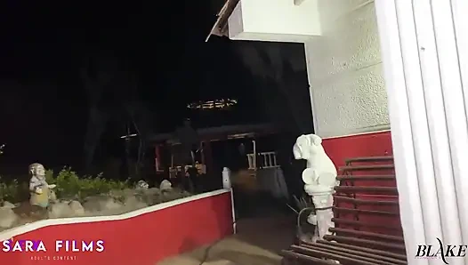 Deep Double Blowjob in the Middle of the Night with Two Very Horny College Girls