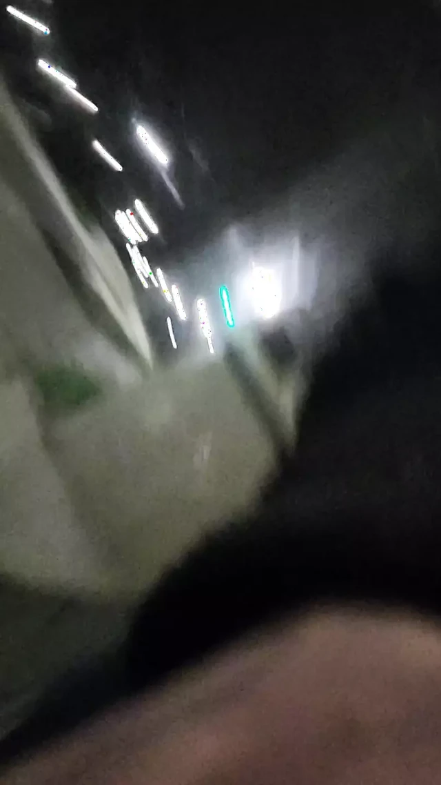 Late night boy waiting for bus