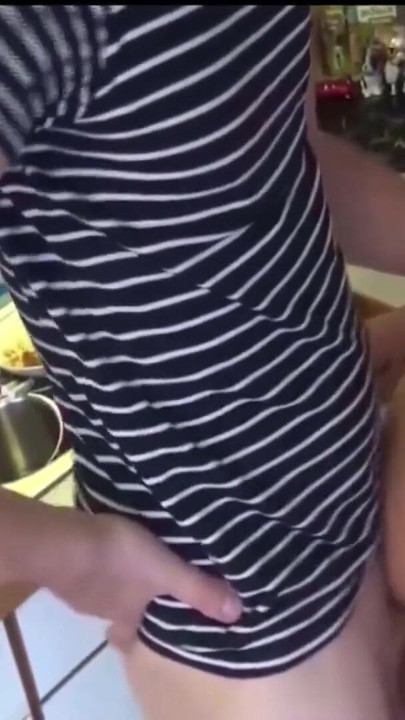 Spectacular moment from "German Step Sister Kitty caught him jerk and help with Anal"