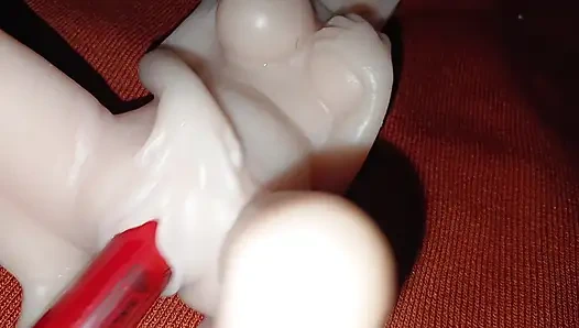 Реалистичная секс-игрушка в видео от первого лица 4K - жизненная силиконовая кукла, соло-сцена