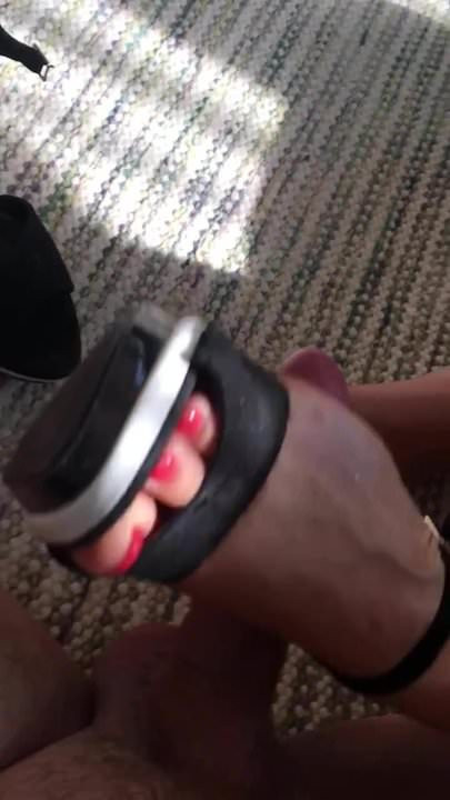 Black high heels shoejob