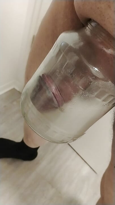 Pompen met zwaar groot glas