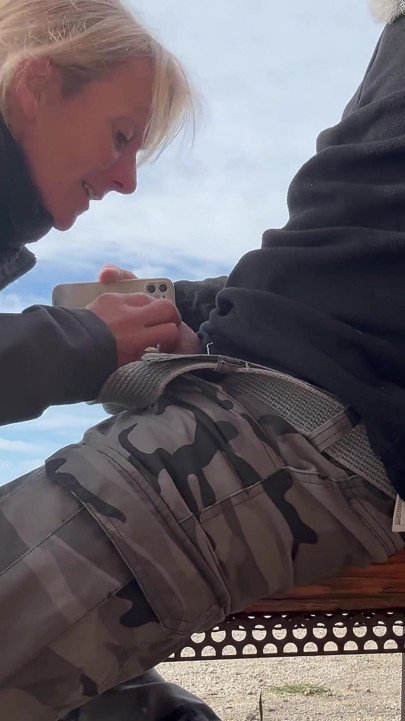 Accidental Blowjob Outdoors - I Cum Fast in His Mouth, They Almost See Us, Risky Homemade Sex