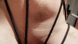 Gros bondage de clito, orgasme avec baise vaginale