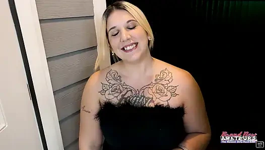 Logan Lace Curvy Inked MILF Sloppy Deepthroat Dildo Ride Passion!