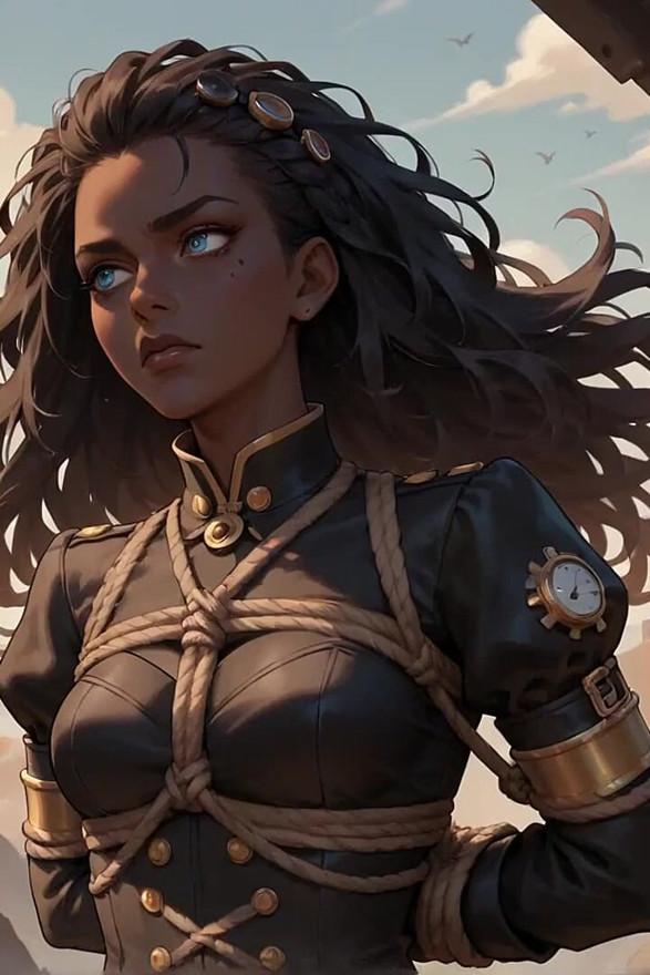 A Hot, Cool Dark-hued Goddess Is Nasty in a Steam-powered Romance!