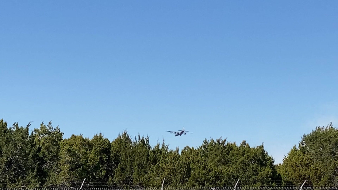 Airplane Flying near Blanco Texas
