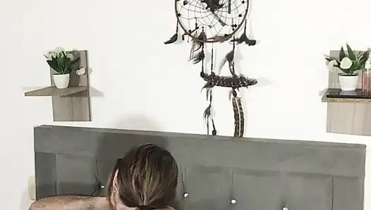 I get on top of my boyfriend and make him come inside me