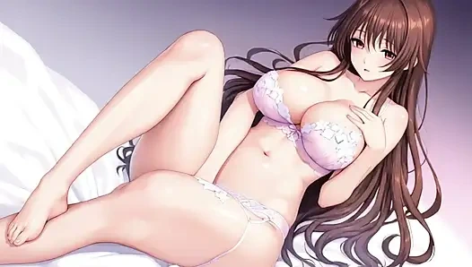 Wanita anime masturbasi