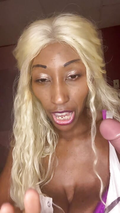 Blonde Sucks Cockdildo Better Than Other Girls?