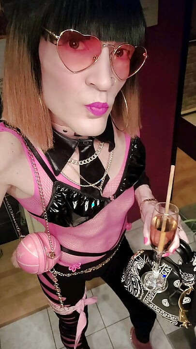 Ripped Leggings, Bodyrose, Studded Pink Stiletto Heels, Vanessabitchx Latex Thong Parischiennetrvprod91