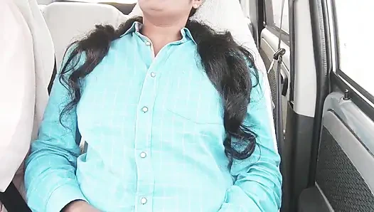 Step Dad and Step Daughter Car Sex Telugu Dirty Talks