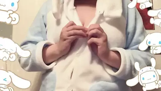 Cinnamonroll girl plays with her boobies Vanilla Ardalan