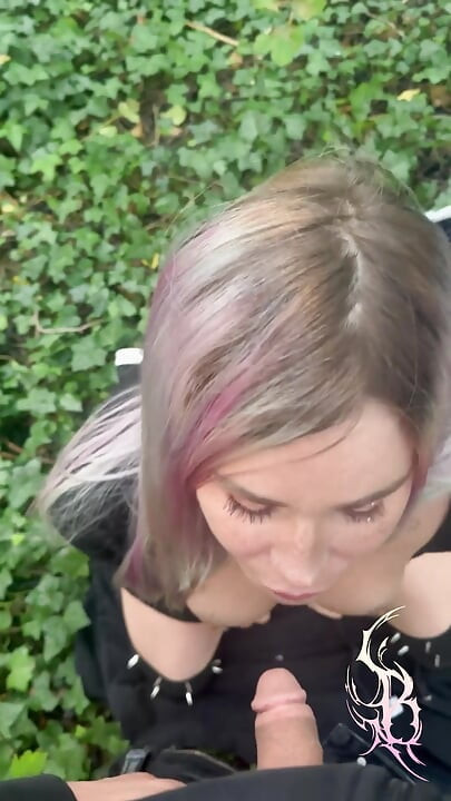 He Couldn't Wait so We Fucked in a Park - Duo Bg French Outdoor Sex Transgirl