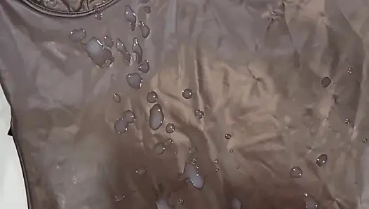 Cum in a latex dress