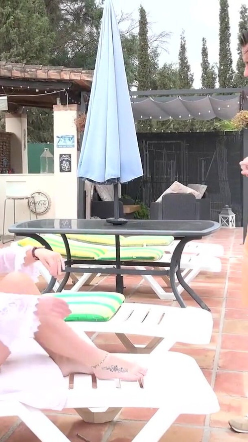 AuntJudysXXX - 47yo Busty Mature MILF Marie Fucks the Pool Boy | Clip 1