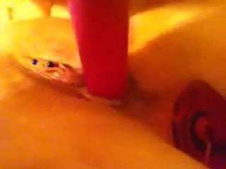 Nipple torture and dildo play