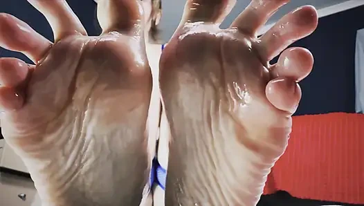 Yağlanmış Ayaklar Asmr Yavaş Taban Bakış açısı Ve Derin Fısıltı Azdırma