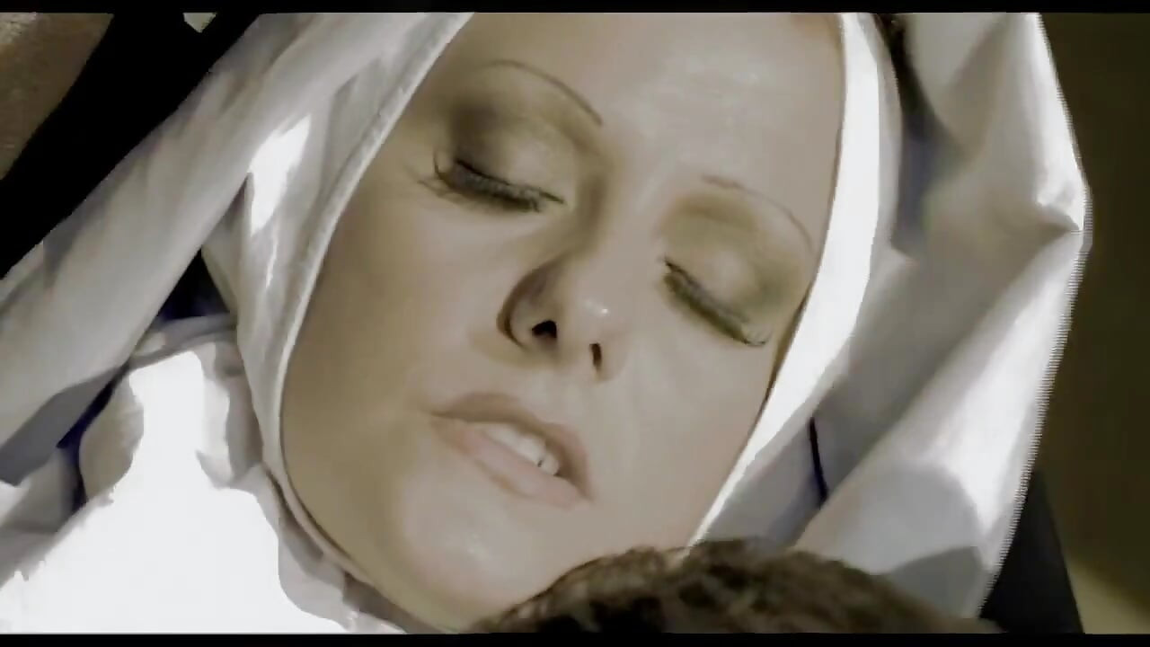 Under the Tunic, Sexy Lingerie: This Slutty Nun Cums DP with 2 Cowboys