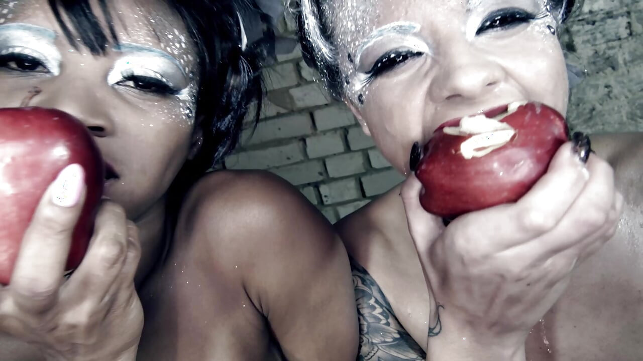 Ebony MILF and Her French BFF Having Fun Time While He Wanks