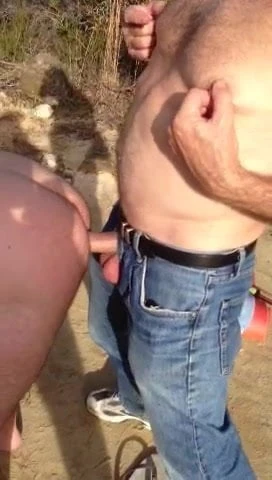 oldman outdoor hot fuck