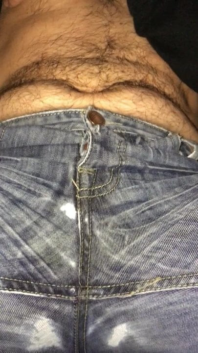 Jeans wetting out by the beach