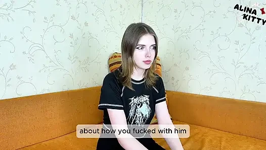 Alt Girl Came After Cheating to Make Up - Forgave Her with Hard Sex and Facial Cum