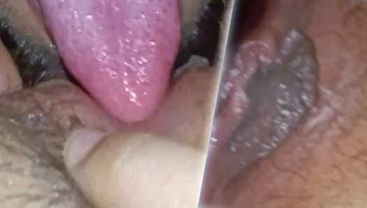 Hot Bhabhi  pussy licking