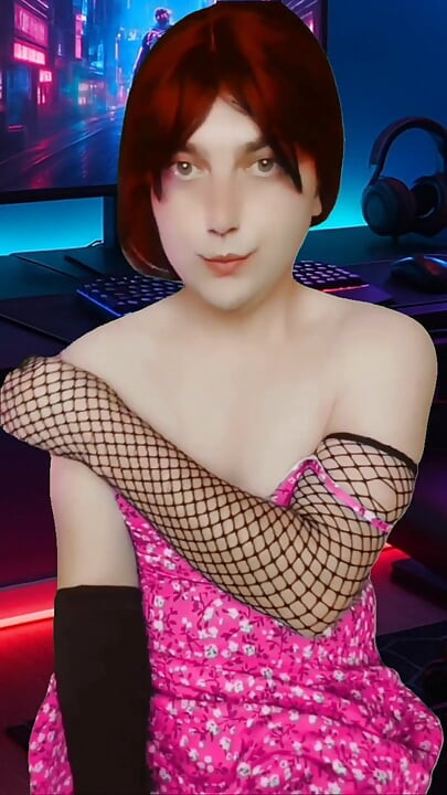 3 gamer femboy booty sweet white härlig vit söt ladyboy transgender sissy