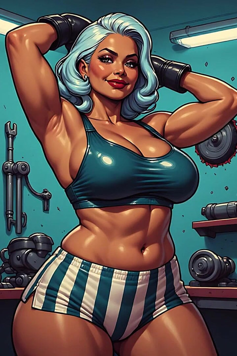 Seni Boxercise Wanita Seksi
