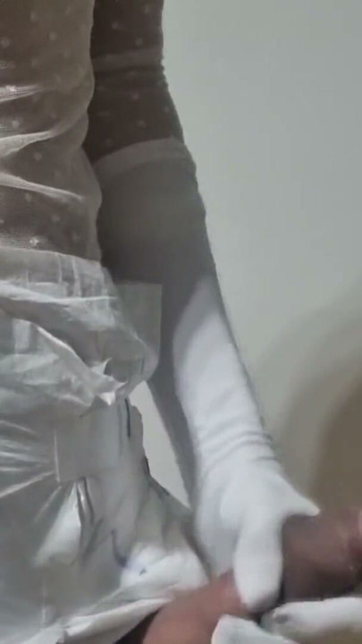 ABDL Diaper Sissy Jerking Off and Dancing | Clip 1