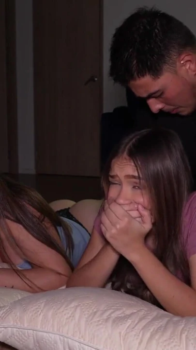 Stepdad fucks stepdaughter after hard fucking with her best friend | Clip 1