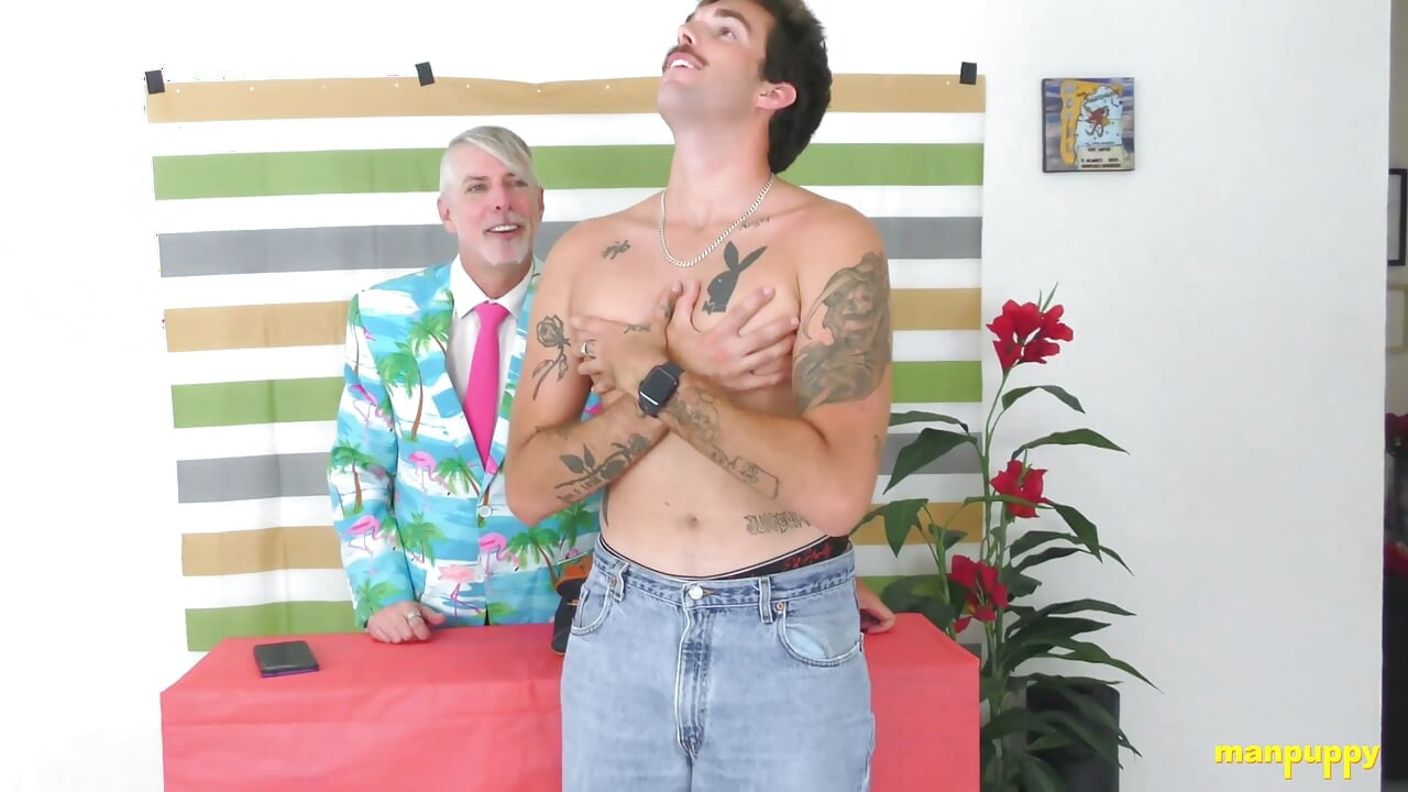 ManPuppy Richard Lennox Humiliates Paul Trip At the Airport Security Desk