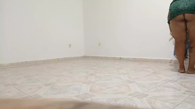 Chubby neighbor cleaning in the new apartment (part 2)