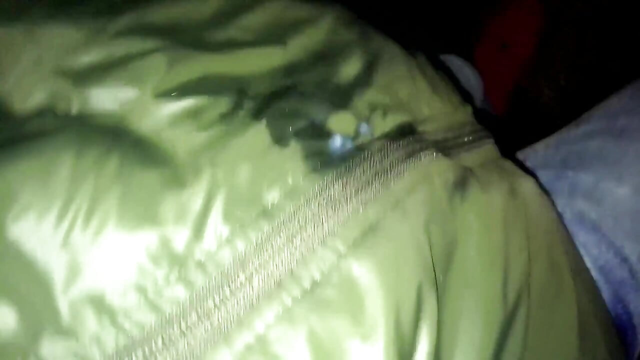 Night Outdoor Walking with Face Covered by Cum and Cum Tasting (full Vid)